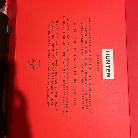 Black Size 7 Hunter Adjustable Back Rainboots - Picture 2 of 3